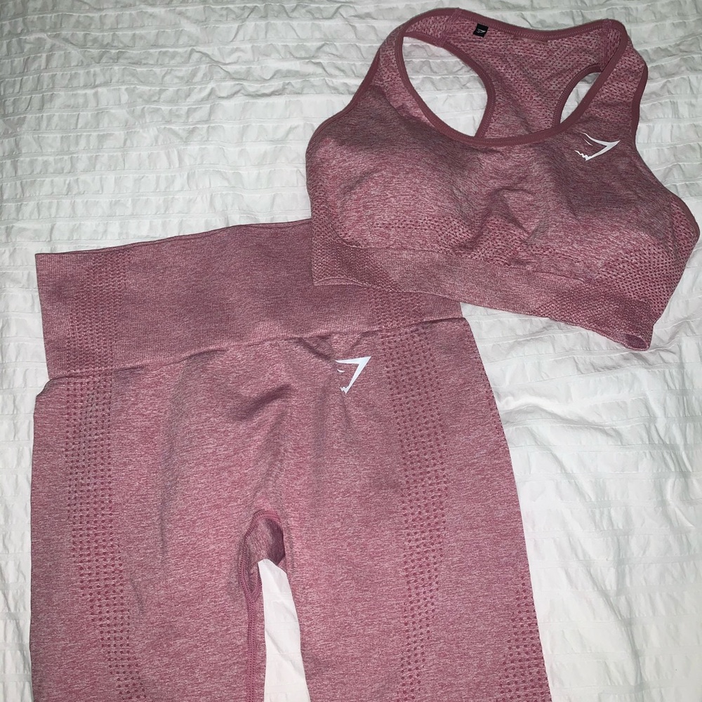 Gymshark Vital Pink Seamless Set